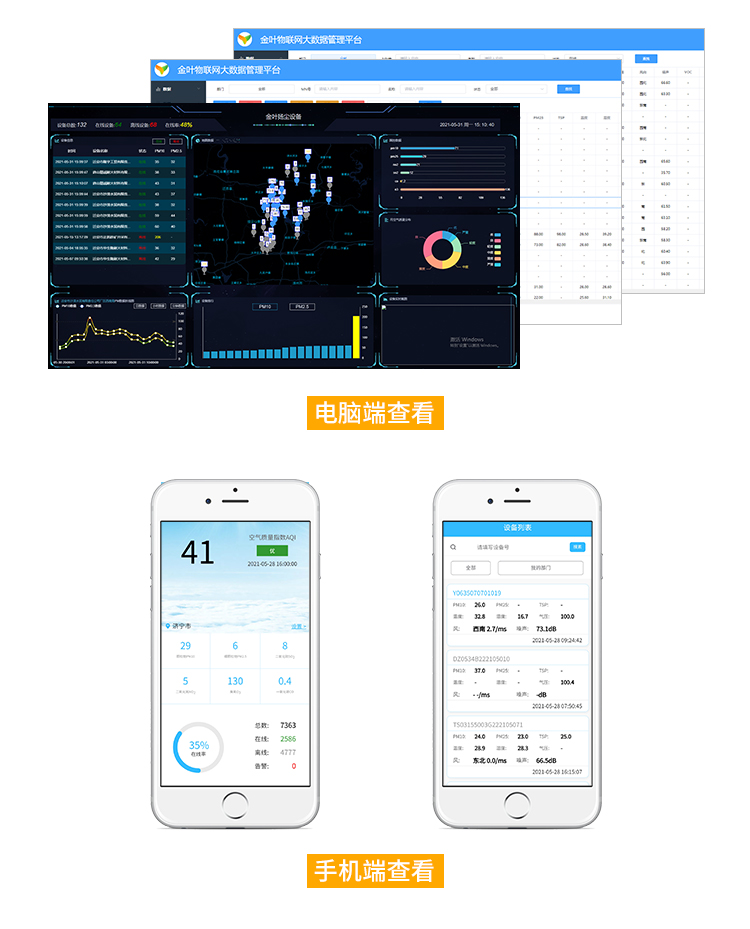 金叶仪器控：扬尘监测仪自带的环境监控云平台