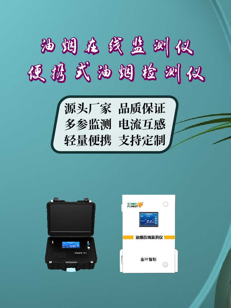 定西油烟在线监测设备选哪家？金叶仪器精准监测获认可